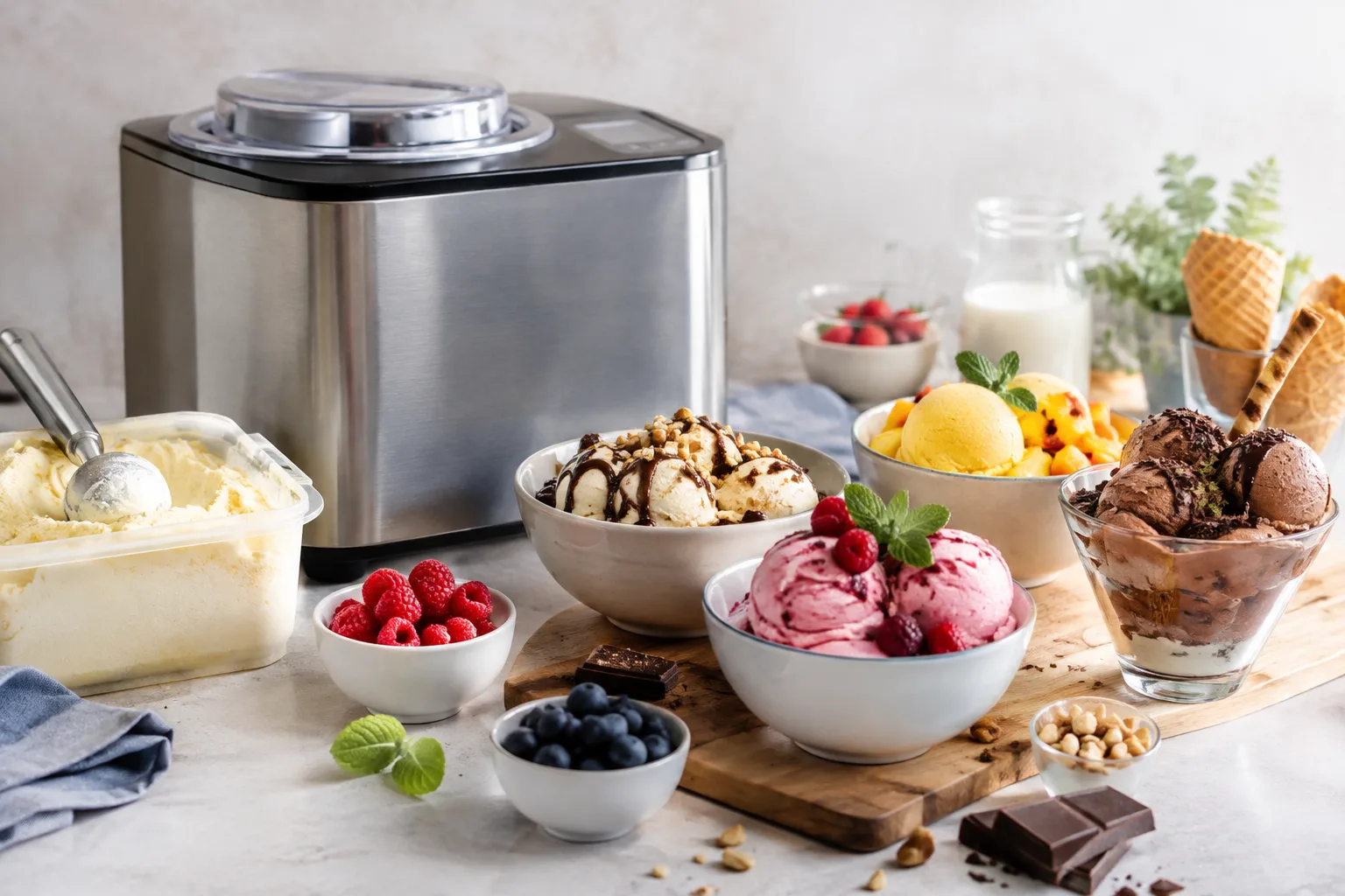 Besondere Eisrezepte mit Eismaschine: Kreative Sorten und Desserts